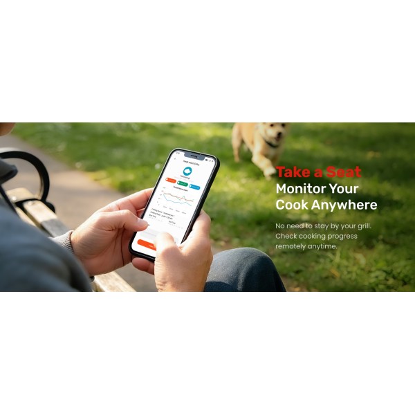 Meatmeet S Pro Smart Ασύρματο Θερμόμετρο Κρέατος Wi-Fi & Bluetooth Meatmeet S Pro Smart Ασύρματο Θερμόμετρο Κρέατος Wi-Fi & Bluetooth