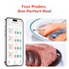 Meatmeet Z Pro Smart Θερμόμετρο Κρέατος Wi-Fi & Bluetooth με 4 Probes