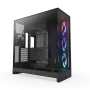 NZXT H9 Flow RGB Large Dual-Chamber Mid-Tower ATX Airflow Case Black