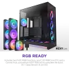 NZXT H9 Flow RGB+ (2025) Dual-Chamber Mid-Tower & Control Hub - All Black
