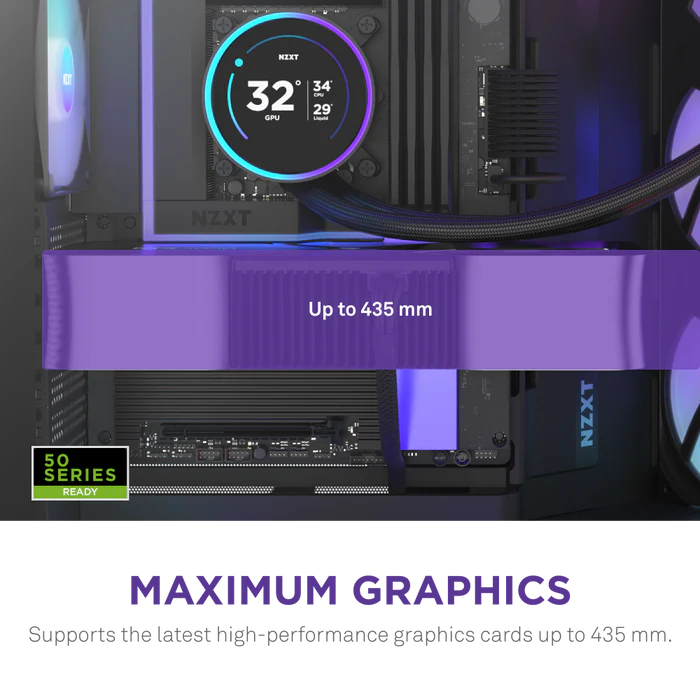 NZXT H9 Flow RGB+ (2025) Dual-Chamber Mid-Tower & Control Hub - All Black