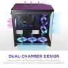 NZXT H9 Flow RGB+ (2025) Dual-Chamber Mid-Tower & Control Hub - All Black