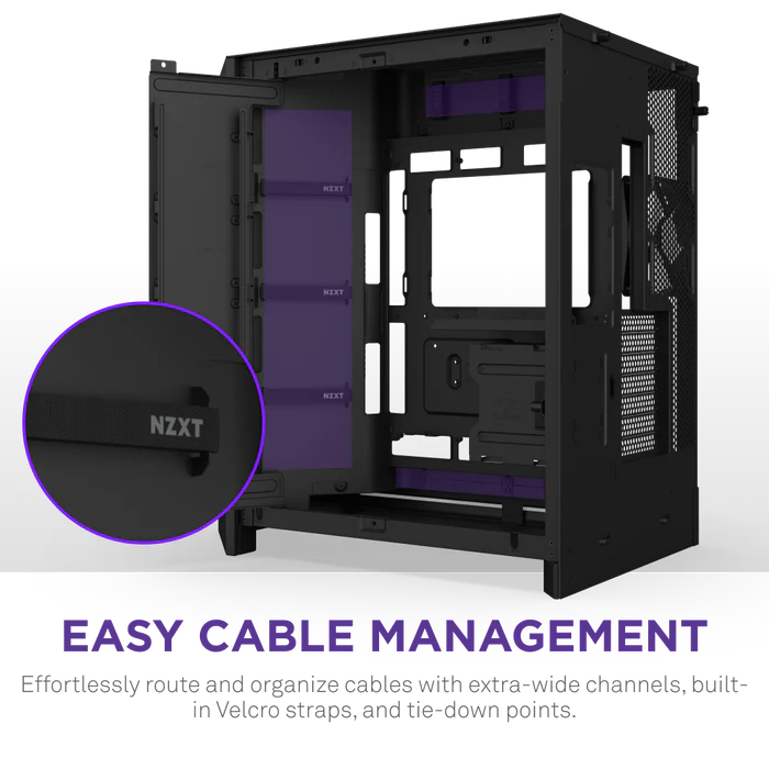 NZXT H9 Flow RGB+ (2025) Dual-Chamber Mid-Tower & Control Hub - All Black