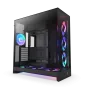 NZXT H9 Flow RGB+ (2025) Dual-Chamber Mid-Tower & Control Hub - All Black