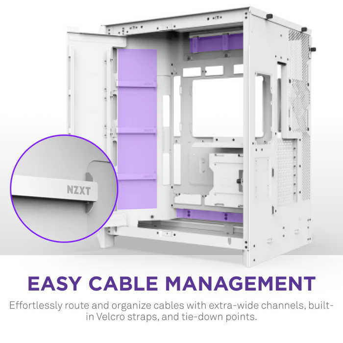 NZXT H9 Flow RGB+ (2025) Dual-Chamber Mid-Tower & Control Hub - All White