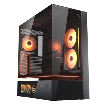 COUGAR Midi Tower Case, CFV235 Vision, ARGB, LCD Display, Glass, Black COUGAR Midi Tower Case, CFV235 Vision, ARGB, LCD Display, Glass, Black