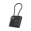 PinLock Find My Locator with TSA Padlock Black