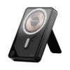 1-Power X Pro+ Magnetic Wireless Power Bank 10000mAh With Built-In USB-C Cable Black