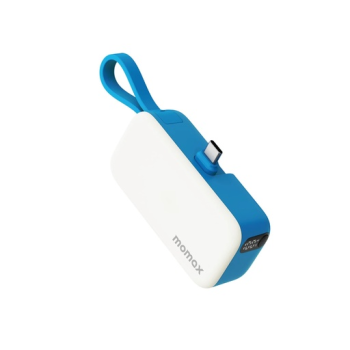 1-Power Mini 3-in-1 Power Bank 5000mAh USB-C Azure Blue
