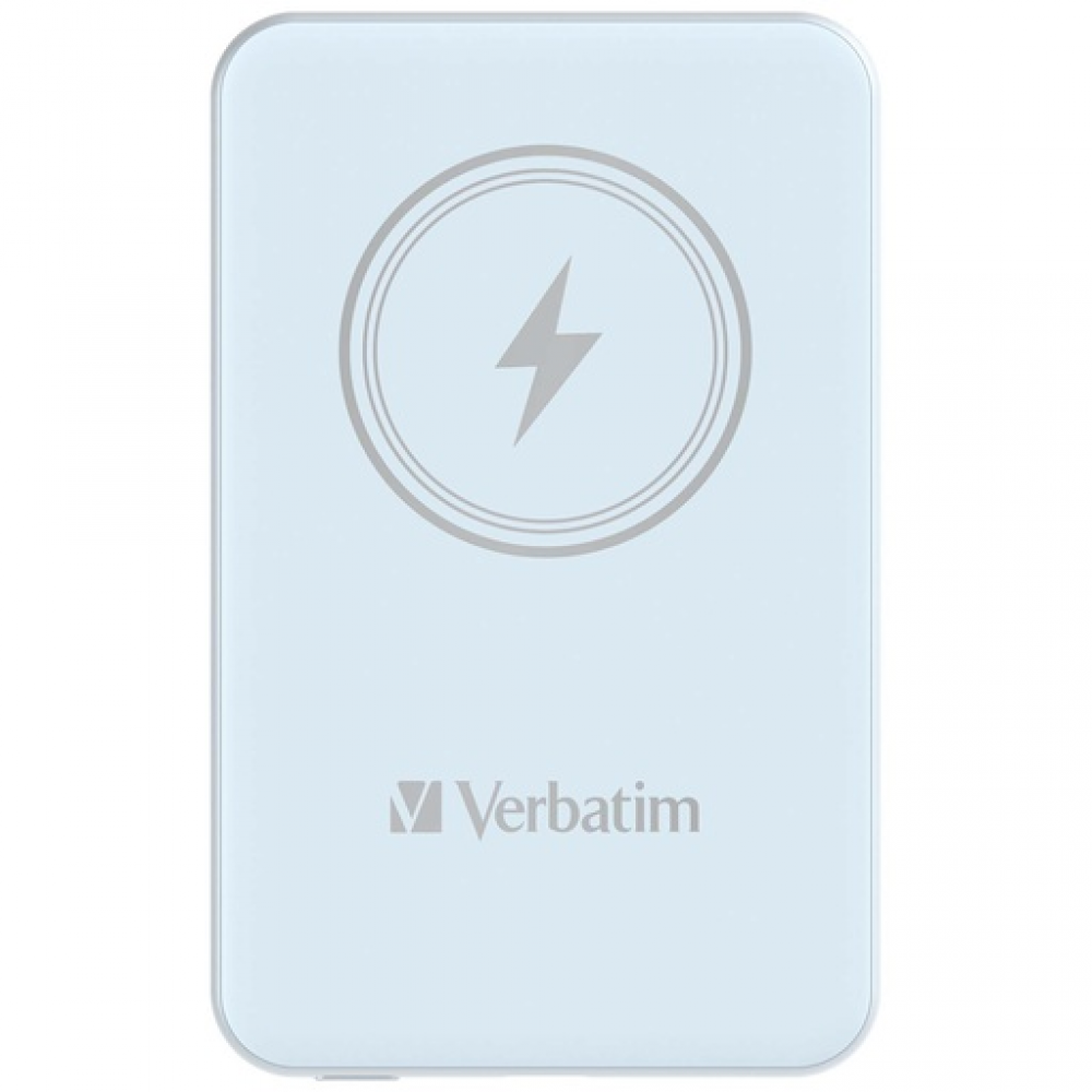 Verbatim Charge 'n' Go Magnetic Wireless Power Bank 5000 mAh Blue