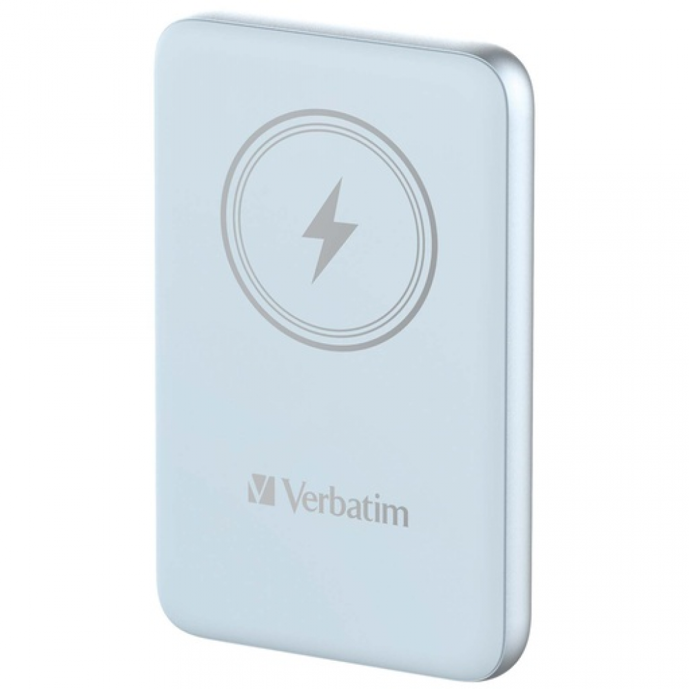 Verbatim Charge 'n' Go Magnetic Wireless Power Bank 10000 mAh Blue