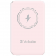 Verbatim Charge 'n' Go Magnetic Wireless Power Bank 10000 mAh Pink