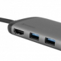 Verbatim USB-C Docking Station με HDMI 4K PD Ethernet Γκρ