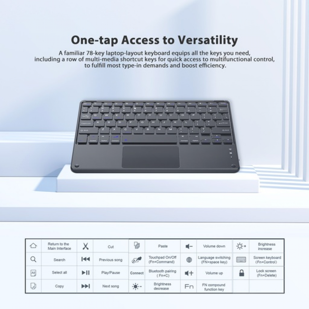 Blackview K1 Ultra-slim BV Universal Wireless Keyboard for Tab11 Tab 12 Tab 10 Pro Tab 11 Tab 7