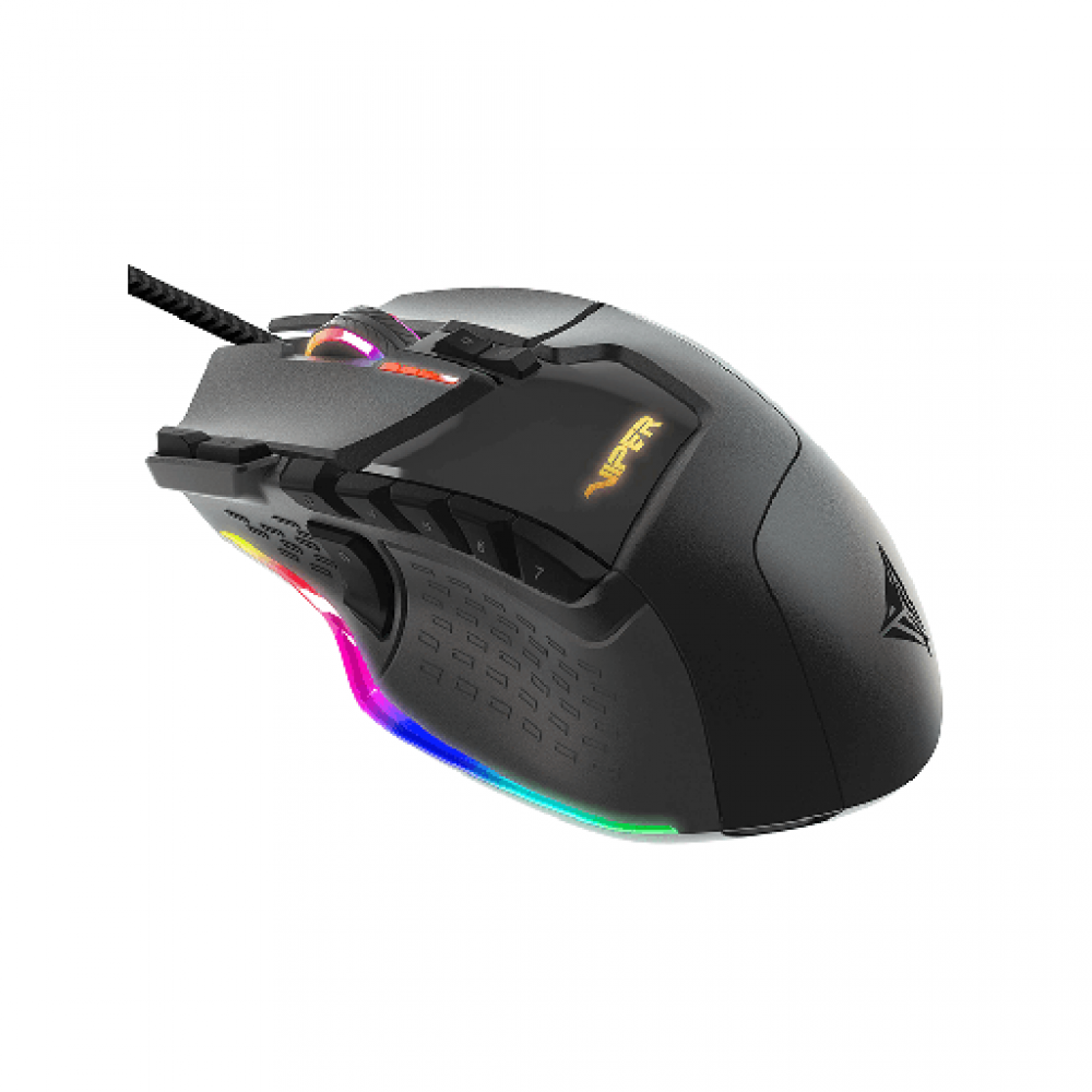 PATRIOT VIPER V570 BLACKOUT, RGB GAMING MOUSE LASER/12000DPI