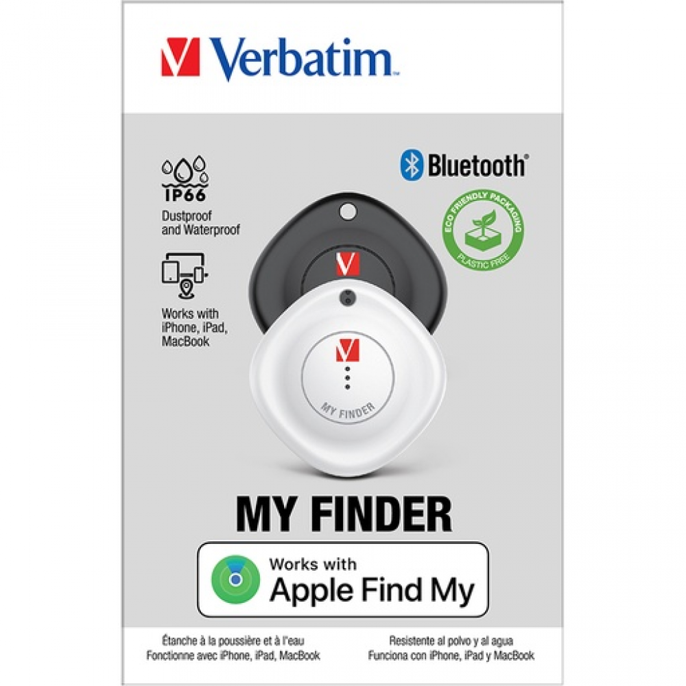 Verbatim My Finder Bluetooth Item Finder 2 pack Black /White