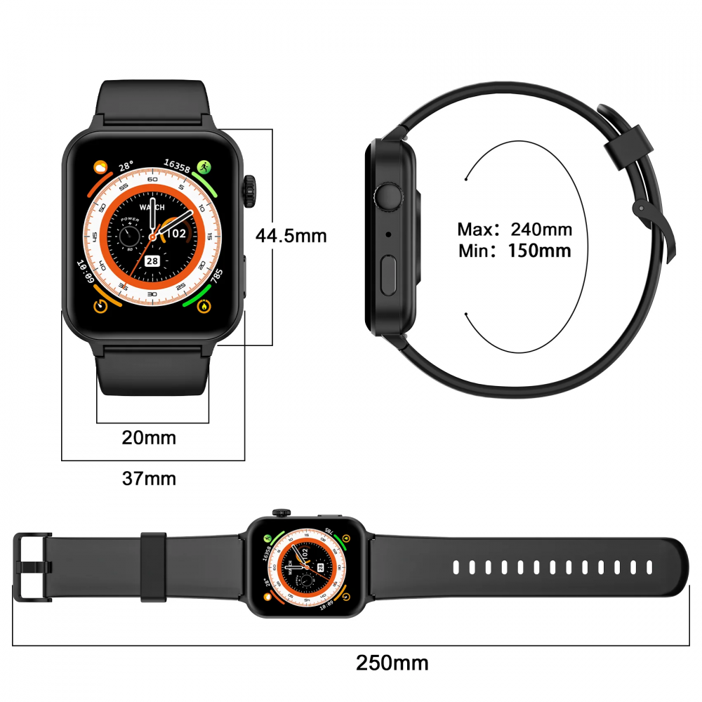 BlackView R30 Pro Smartwatch (Μαύρο)