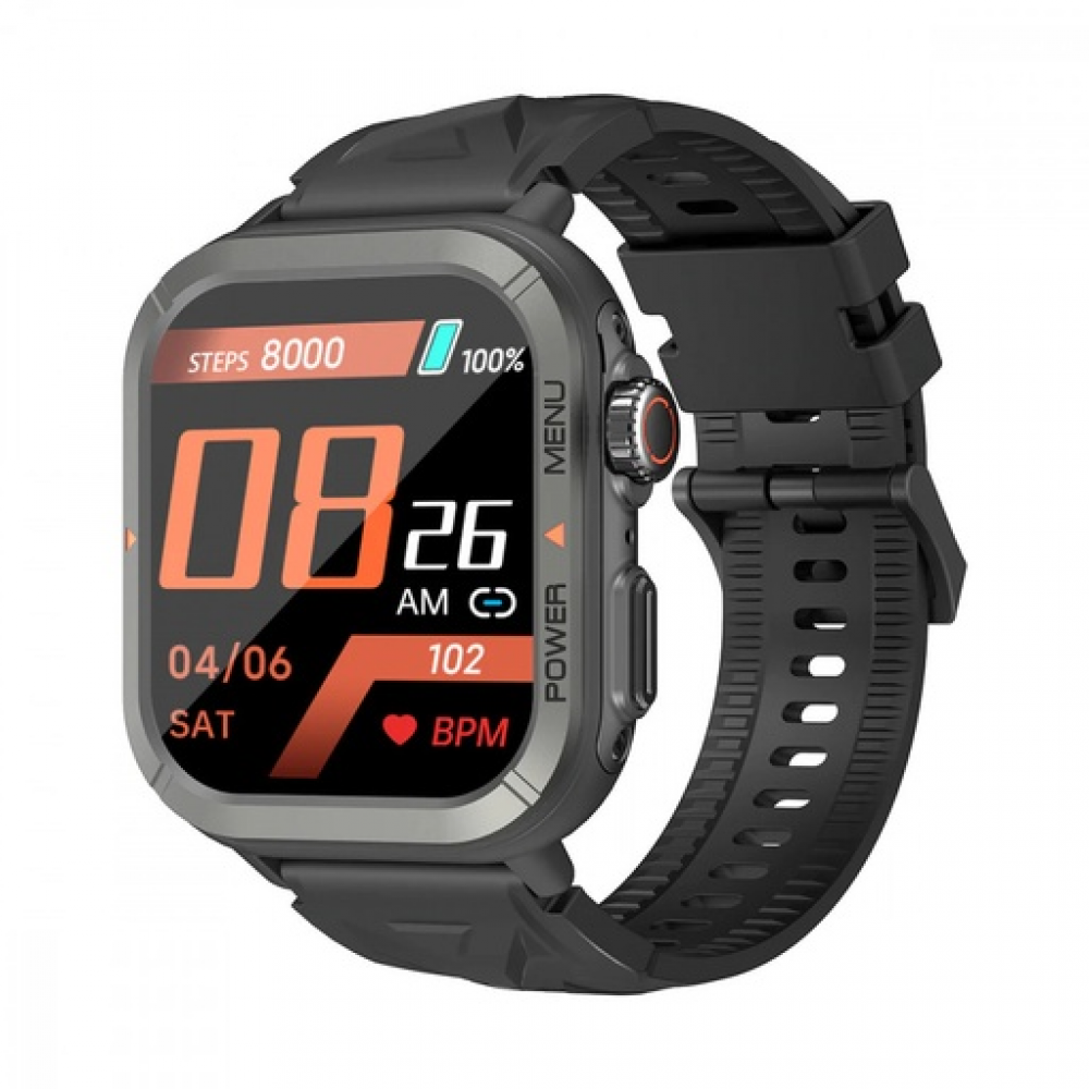 BlackView W30 Αδιάβροχο Smartwatch με Παλμογράφο (Μαύρο)