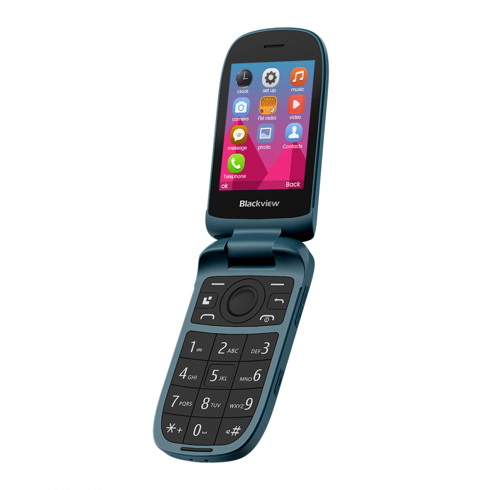 BlackView N2000 4G Flip phone Blue