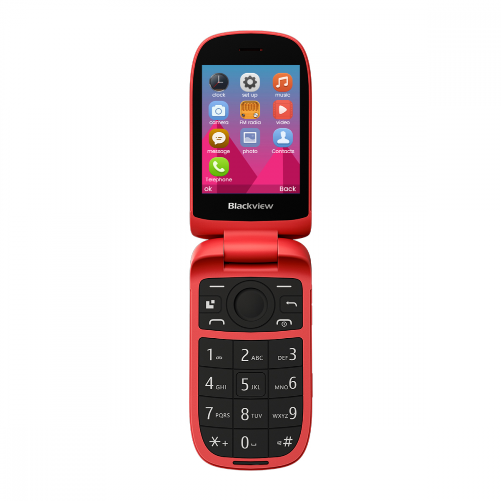 BlackView N2000 4G Flip phone Red