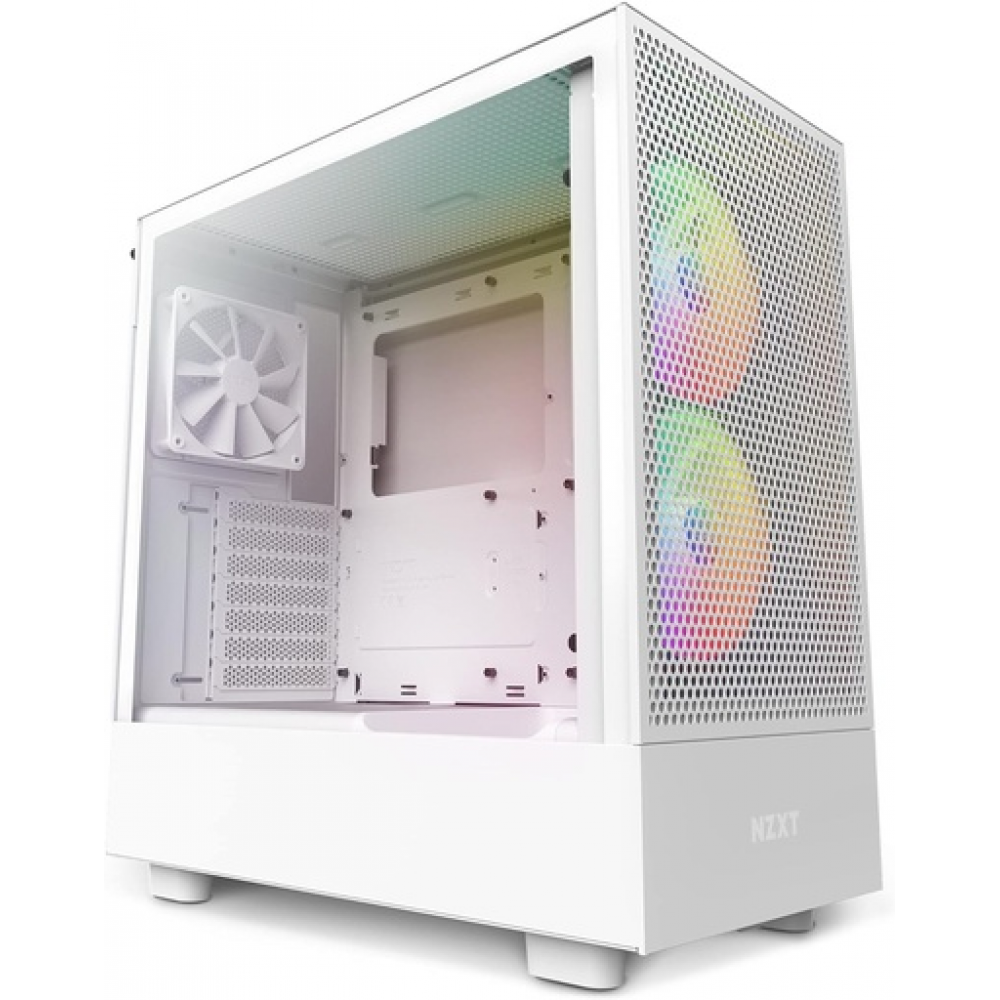 H5 (2023) Flow RGB Edition ATX Mid Tower Chassis White Color