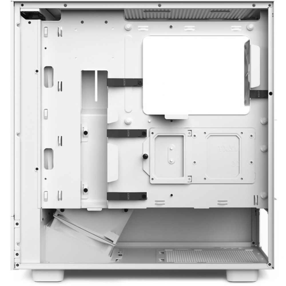 NZXT H5 Flow Midi Tower Κουτί Υπολογιστή με Πλαϊνό Παράθυρο και RGB Φωτισμό Λευκό