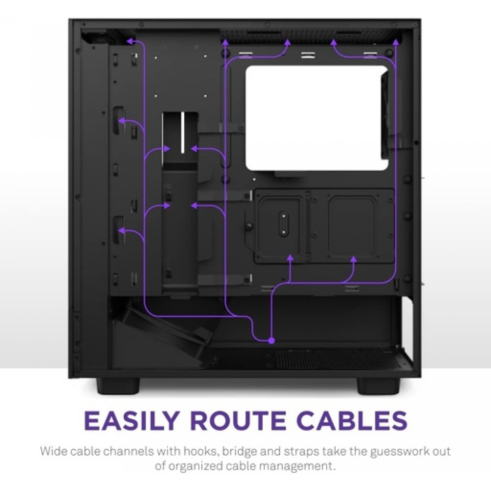 H Series H5 (2024) Flow RGB Edition ATX Mid Tower Chassis Black Color