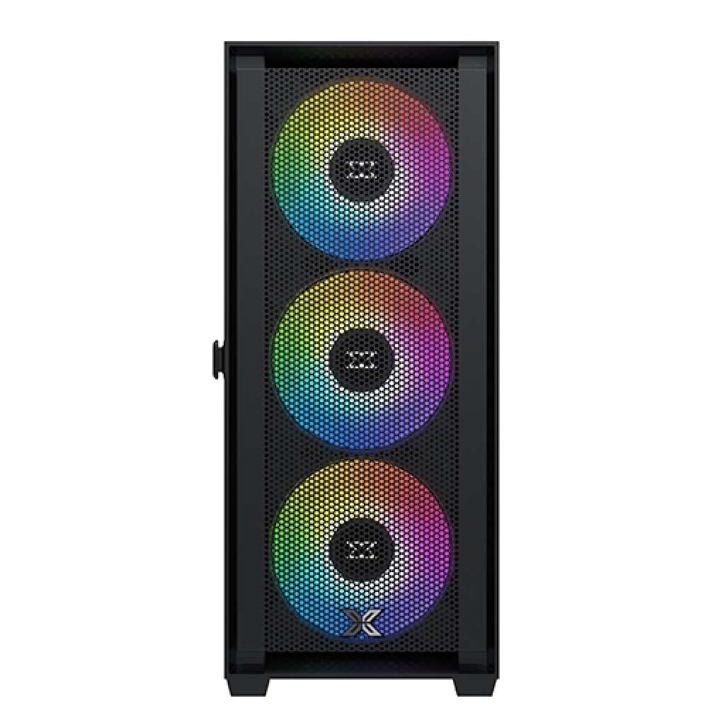 Xigmatek Anubis Pro 4FX , 4x προ-εγκατεστημένα RGB FANS , Full Tempered glass, Μαύρο