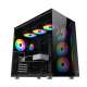 Xigmatek AQUA Ultra , 7x προ-εγκατεστημένα RGB FANS , Full Tempered glass, Μαύρο