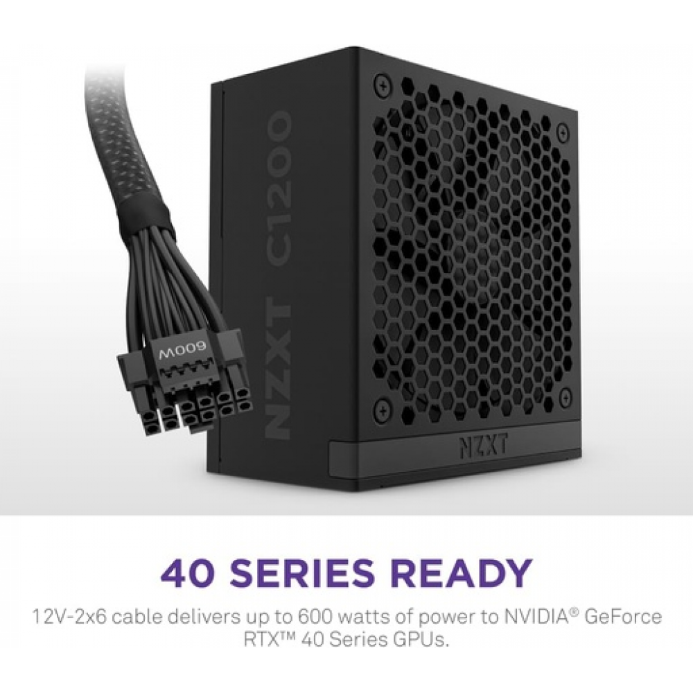 NZXT C1200 Gold ATX 3.1 - Fully Modular Low-Noise PC Gaming Power Supply