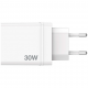 CHR-30EU2 USB Charger 30W with 1 x USB-C® PD 20 W / 1 x USB-A QC 3.0 / 2 x USB-A 10W White (EU)				