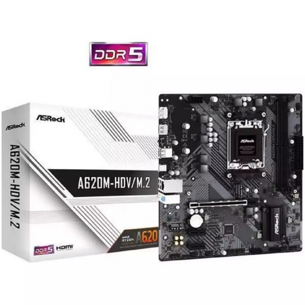 ASRock A620M-HDV/M.2 Motherboard Micro ATX με AMD AM5 Socket