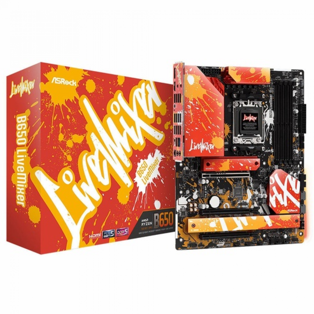 ASRock B650 LiveMixer Motherboard ATX με AMD AM5 Socket