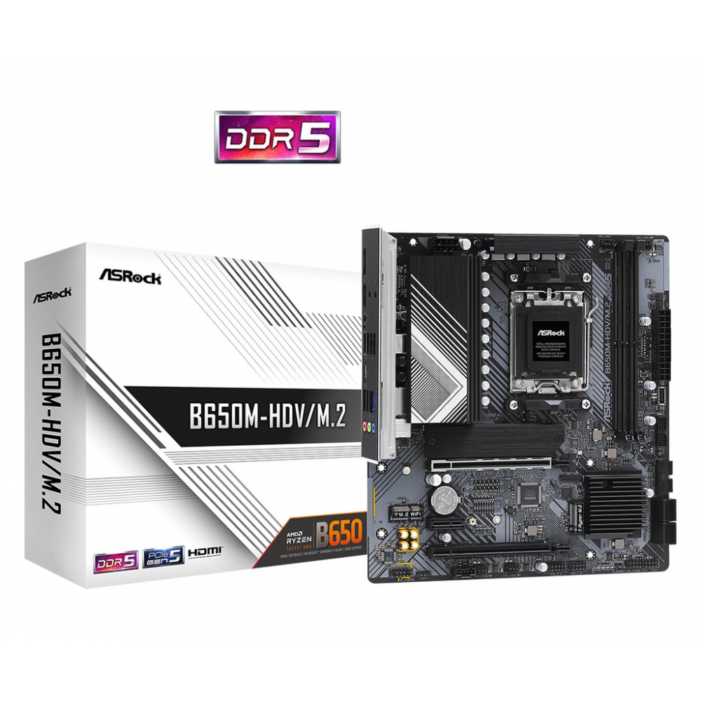 ASRock B650M-HDV/M.2 Motherboard Micro ATX με AMD AM5 Socket