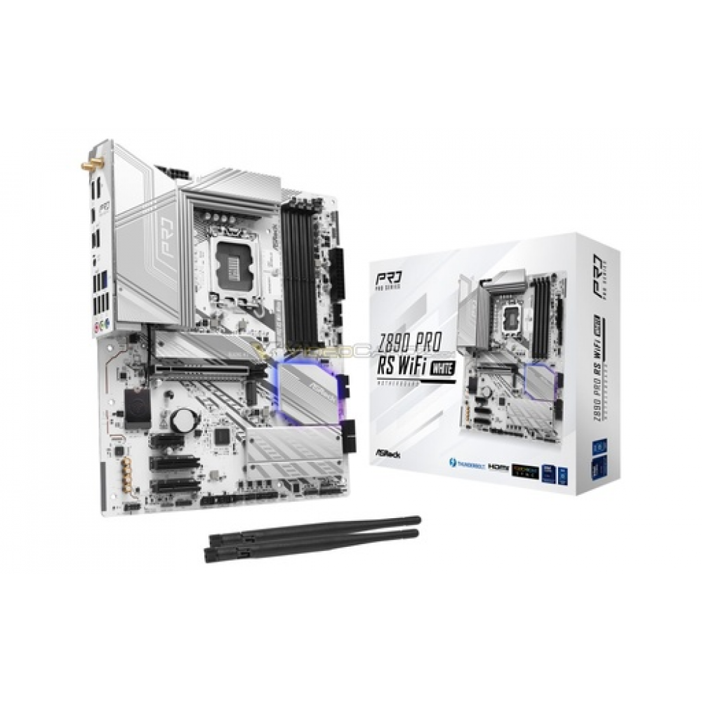 ASRock Z890 Pro RS WIFI White Motherboard ATX