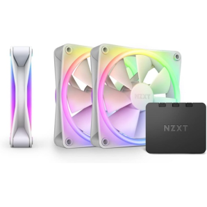 NZXT F120 RGB Duo Triple Pack White