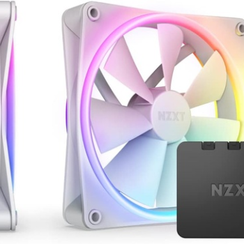 NZXT F140 RGB Duo Twin Pack White