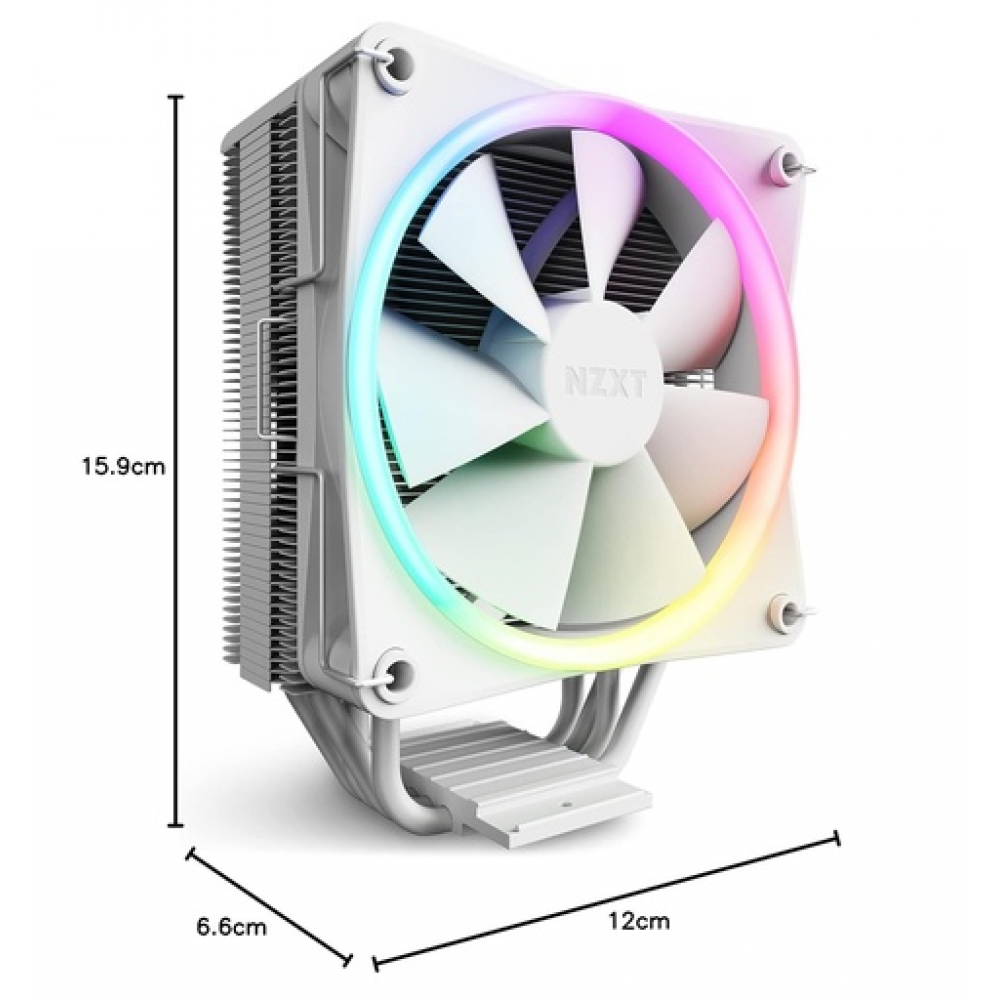 NZXT T120 RGB CPU Air Cooler White