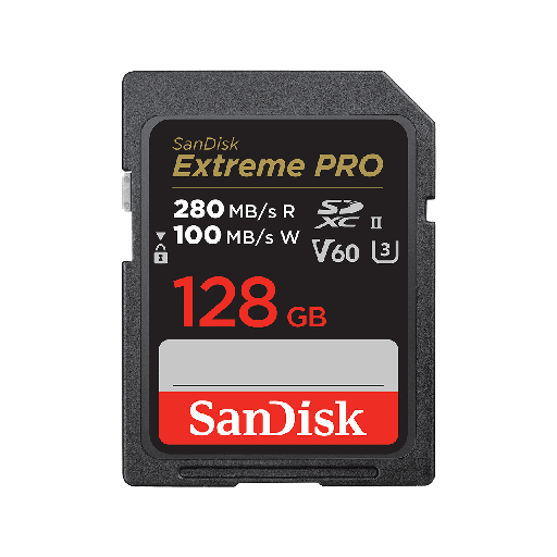 Sandisk Extreme Pro SDXC 128GB V60, C10, UHS-II