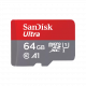 Sandisk Ultra microSDXC 64GB Class 10 U1 A1 UHS-I + Adapter