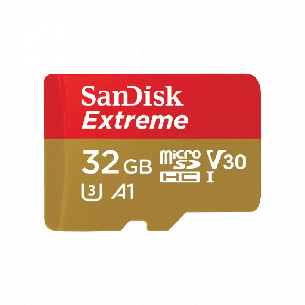 Sandisk Extreme Action microSDHC 32GB Class 10 U3 V30 A1 UHS-I με αντάπτορα