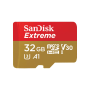Sandisk Extreme microSDHC 32GB Class 10 U3 V30 A1 UHS-I με αντάπτορα
