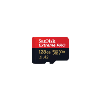 Sandisk Extreme Pro microSDXC 128GB Class 10 U3 V30 A2 UHS-I με αντάπτορα