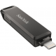 Sandisk iXpand Luxe 64GB USB 3.1 Stick με σύνδεση Lightning & USB-C Μαύρο