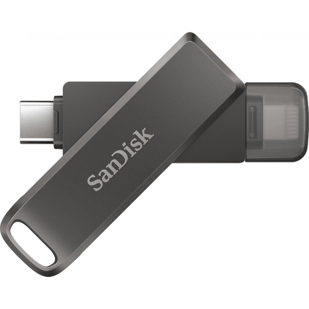 Sandisk iXpand Luxe 256GB USB 3.1 Stick με σύνδεση Lightning & USB-C Μαύρο