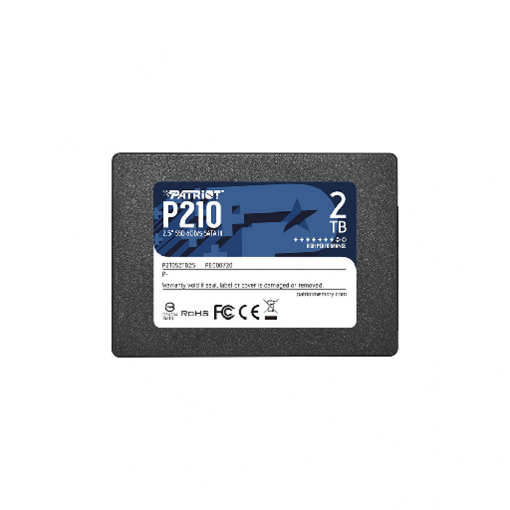 PATRIOT P210, 002TB 2.5"/SATA3 520/430MBs 50K/50K