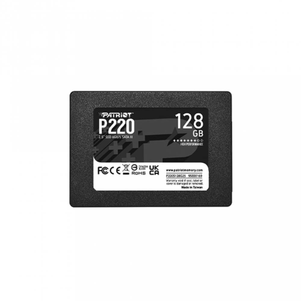 PATRIOT P220, 128GB 2.5"/SATA3 550/480MBs 40K/50K