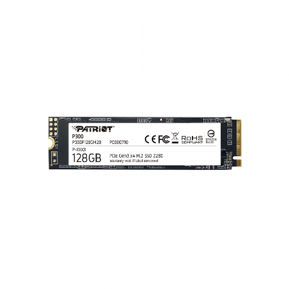 PATRIOT P300, 128GB M2/2280 PCIe3x4/NVMe 1600/0600MBs