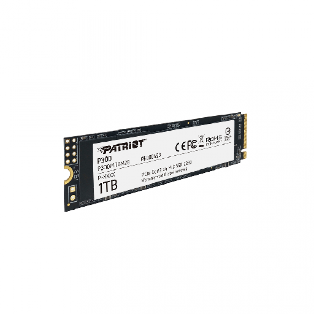 PATRIOT P300, 001TB M2/2280 PCIe3x4/NVMe 2100/1650MBs