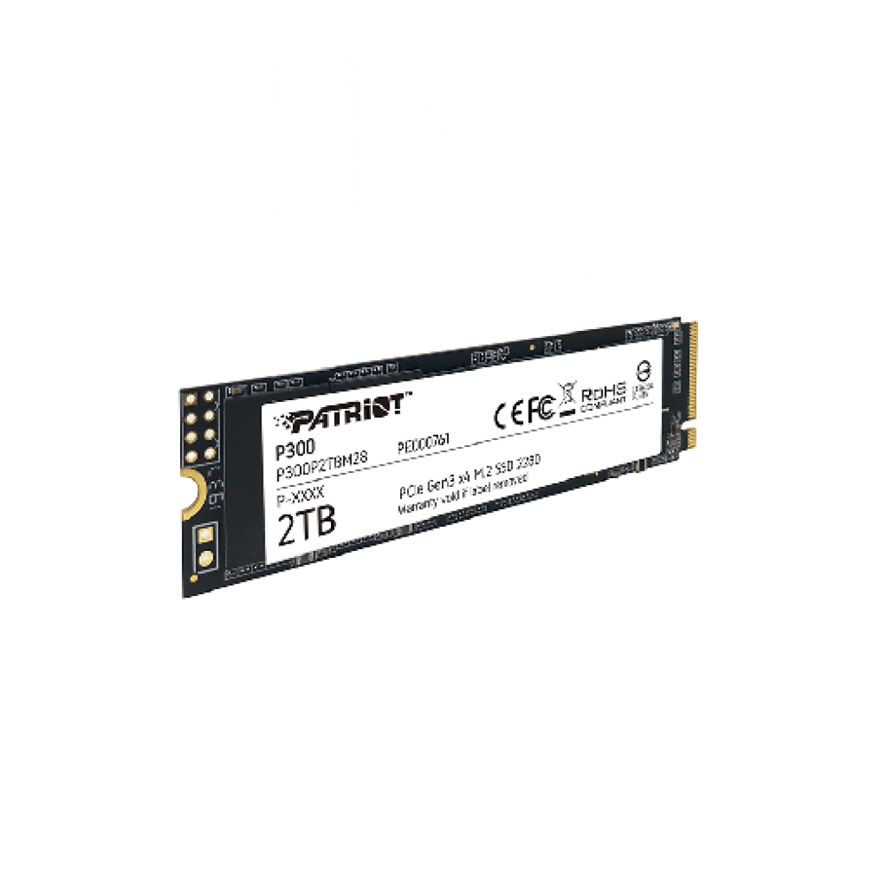 PATRIOT P300, 002TB M2/2280 PCIe3x4/NVMe 2100/1650MBs